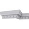 Ekena Millwork 2 7/8"H x 2 5/8"P x 3 3/4"F x 94 1/2"L Dentil Crown Moulding MLD03X02X04DE - alternate 9